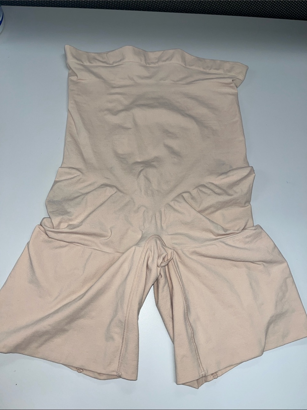 SPANX Nude High-Waist Mid-Thigh Shapewear Shorts 2X